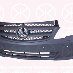 Bumper, with hole(s) for parking assistant system, Front, Grained, A 639 885 1325 9B51 (MERCEDES)