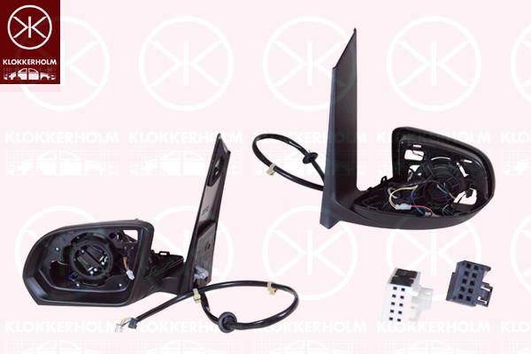 Exterior Mirror, for vehicles with drive assistance system, Right, Electronically foldable, Number of pins: 16, without mirror glass, without cap, 4478110700 (MERCEDES), A4478110700 (MERCEDES)