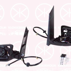 Exterior Mirror, for vehicles with drive assistance system, Right, Electronically foldable, Number of pins: 16, without mirror glass, without cap, 4478110700 (MERCEDES), A4478110700 (MERCEDES)