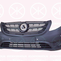 Bumper, Front, grey, with hole(s) for parking distance control, A44788505259B51 (MERCEDES)