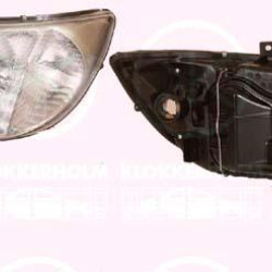 Headlight, H7/H1, for vehicles with headlight levelling, Depo, Left, Illuminance [lx]: 20, A 901 820 1061 (MERCEDES)