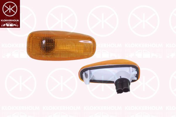 Direction Indicator, with bulb holder, lateral installation, yellow, 210 820 0421 (MERCEDES), A 210 820 0421 (MERCEDES), A210 820 0421 (MERCEDES)