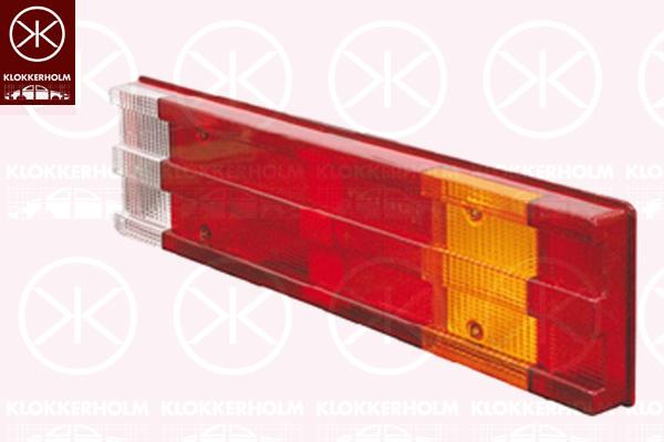 Lens, tail light assembly, Left, Right, Width [cm]: 46.6, Height [cm]: 13, 002 544 4790 (MERCEDES), A 002 544 4790 (MERCEDES), A 086 8217 (MERCEDES), A002 544 4790 (MERCEDES)