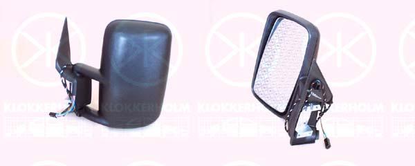 Exterior Mirror, for electric mirror adjustment, Convex, Heatable, Left, 901 810 5716 (MERCEDES), A 901 810 5716 (MERCEDES), A901 810 5716 (MERCEDES)