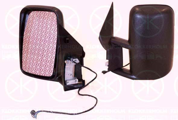 Exterior Mirror, for electric mirror adjustment, Aspherical, Heatable, Left, 901 810 1493 (MERCEDES), A901 810 1493 (MERCEDES)