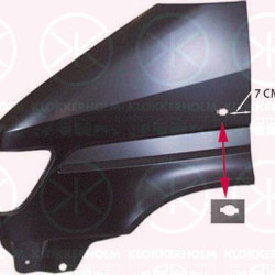 Wing, Left Front, with hole for direction indicator, 901 637 4601 (MERCEDES), A 901 637 4601 (MERCEDES), A901 637 4601 (MERCEDES)