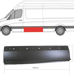 Quarter Panel, Left Front, Height [cm]: 40, Length [cm]: 155, for right-hand traffic, Side Panel, Repair Panel, Lower Section, Axle Distance [mm]: 3665, Axle Distance [mm]: 4325, 9066375009 (MERCEDES), A 906 637 50 09 (MERCEDES), A9066375009 (MERCEDES)