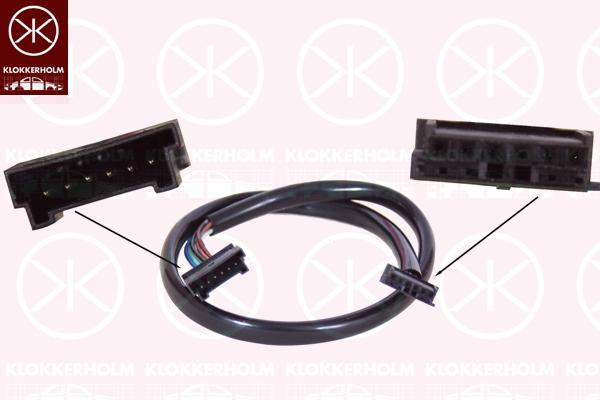 Cable Set, exterior mirror, Number of pins: 6, 