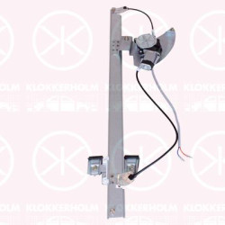 Window Regulator, OE-type, with electric motor, without comfort function, Electric, Left Front, 2E0 837 401 (VW), 906 720 0046 (MERCEDES), A 006 820 5442 (MERCEDES), A 906 720 0046 (MERCEDES), A906 720 0046 (MERCEDES)