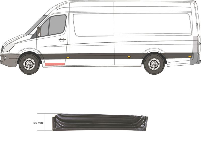 Door, body, Repair Panel, Left Front, Inner Section, Lower Section, 