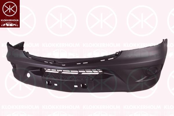 Bumper, Front, black, 906 880 1570 9B51 (MERCEDES), A 906 880 1570 9B51 (MERCEDES), A906 880 1570 9B51 (MERCEDES)