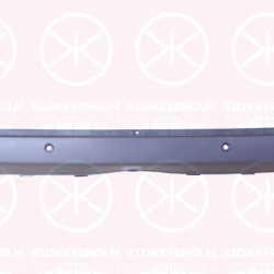 Bumper, Rear, with hole(s) for parking distance control, black, 2E1807302B (VW), A90688003719B51 (MERCEDES)