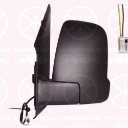 Exterior Mirror, Left, Short mirror arm, for manual mirror adjustment, with indicator, Convex, T15 16W, 9108100300 (MERCEDES), A9108100300 (MERCEDES), A9108100300 9051 (MERCEDES)