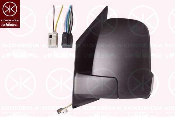 Exterior Mirror, Right, Short mirror arm, for electric mirror adjustment, Number of pins: 7, with indicator, Heatable, Convex, T15 16W, 9108109001 (MERCEDES), A 910 810 90 01 9051 (MERCEDES), A9108109001 (MERCEDES)