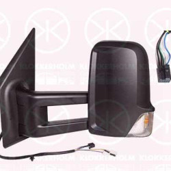 Exterior Mirror, Left, Mid-sized mirror arm, for vehicles with blind spot assistant, for electric mirror adjustment, Number of pins: 9, with indicator, Heatable, Convex, T15 16W, A0008111022 (MERCEDES), A9105420100 (MERCEDES), A0008130436 (MERCEDES), A9108114800 (MERCEDES), 9108108102 (MERCEDES), A9108108102 (MERCEDES)