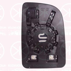 Mirror Glass, exterior mirror, for vehicles with blind spot assistant, Right, Short mirror arm, Heatable, Convex, A9108112800 (MERCEDES), A9105420000 (MERCEDES), 9108112800 (MERCEDES), 9105420000 (MERCEDES)