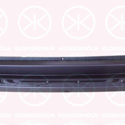 Bumper, Rear, black, Vehicle Equipment: for vehicles with running board, 907 885 1200 9K83 (MERCEDES)