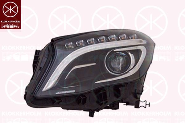 Headlight, Left, Bi-Xenon, D3S (Gas Discharge Lamp), with daytime running light (LED), without control unit for Xenon, AL, 1569063100 (MERCEDES), A156 906 31 00 (MERCEDES), A1569061700 (MERCEDES), A1569063100 (MERCEDES)