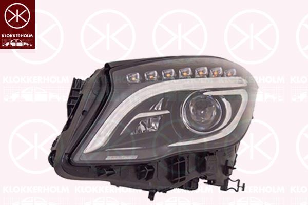 Headlight, Right, Bi-Xenon, with dynamic bending light, D3S (Gas Discharge Lamp), with daytime running light (LED), without control unit for Xenon, AL, 1569063800 (MERCEDES), A156 906 38 00 (MERCEDES), A1569062400 (MERCEDES), A1569063800 (MERCEDES)