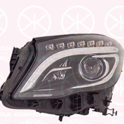 Headlight, Right, Bi-Xenon, with dynamic bending light, D3S (Gas Discharge Lamp), with daytime running light (LED), without control unit for Xenon, AL, 1569063800 (MERCEDES), A156 906 38 00 (MERCEDES), A1569062400 (MERCEDES), A1569063800 (MERCEDES)