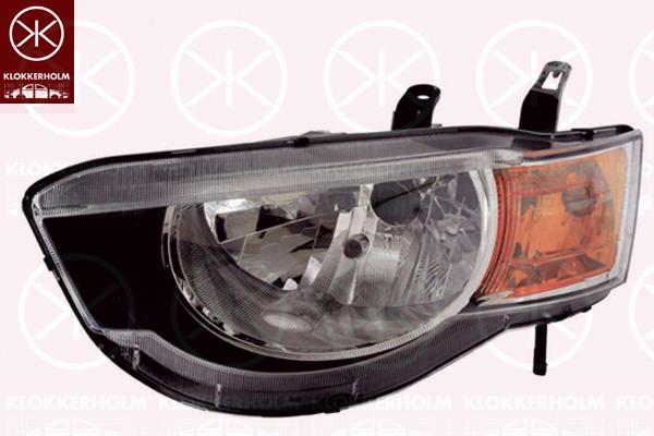 Headlight, H4, with motor for headlamp levelling, Right, AL, 8301B180 (MITSUBIS), 8301B652 (MITSUBIS), 8301B796 (MITSUBIS)