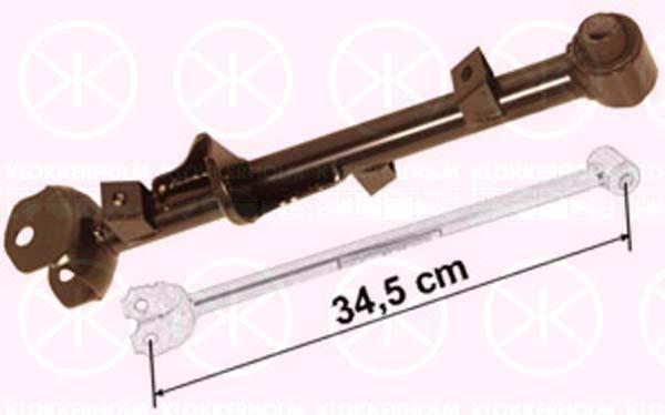 Control/Trailing Arm, wheel suspension, Front Section, Lower Section, Rear Axle Right, Control Arm, MB864728 (MITSUBIS)