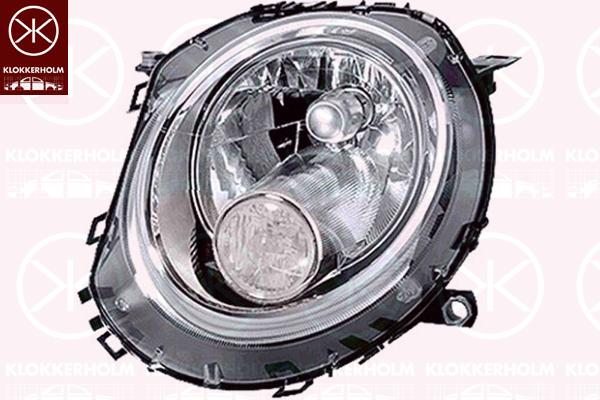 Headlight, H4, with motor for headlamp levelling, Right, Indicator Colour: white, Illuminance [lx]: 17.5, 2751872 (BMW), 63 12 2 751 872 (BMW)