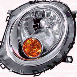 Headlight, H4, with motor for headlamp levelling, Right, Indicator Colour: yellow, Illuminance [lx]: 17.5, 2751264 (BMW), 63 12 2 751 264 (BMW)