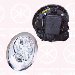 Headlight, Left, H7/H7, with motor for headlamp levelling, AL, 63 12 6 961 345 (BMW), 63127198729 (BMW)