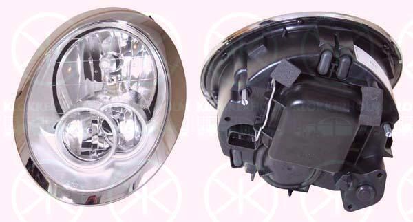 Headlight, H7/H7, with motor for headlamp levelling, Left, Illuminance [lx]: 12.5, 63 12 6 961 345 (BMW), 63127198729 (BMW)