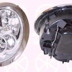 Headlight, H7/H7, with motor for headlamp levelling, Left, Illuminance [lx]: 12.5, 63 12 6 961 345 (BMW), 63127198729 (BMW)