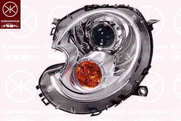 Headlight, Right, Xenon, Indicator Colour: yellow, with motor for headlamp levelling, without control unit for Xenon, D1S (gas discharge tube), AL, 63 12 2 754 782 (BMW), 63 12 7 269 982 (BMW)