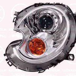 Headlight, Right, Xenon, Indicator Colour: yellow, with motor for headlamp levelling, without control unit for Xenon, D1S (gas discharge tube), AL, 63 12 2 754 782 (BMW), 63 12 7 269 982 (BMW)