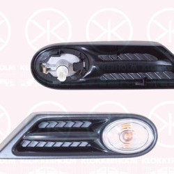 Direction Indicator, lateral installation, Left, white, 63 13 7 260 203 (BMW), 63137260203 (BMW)