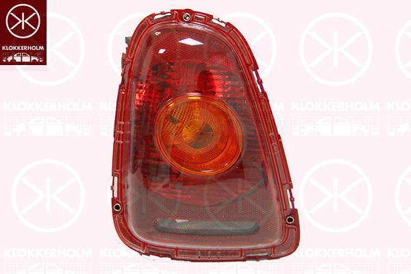 Tail Light Assembly, Right, Indicator Colour: yellow, with bulb holder, OLSA, 63212751308 (BMW), 63212757010 (BMW)