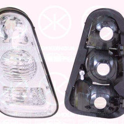 Tail Light Assembly, without bulb holder, Crystal clear, Left, 63 21 6 919 911 (BMW), 63 21 6 927 585 (BMW)