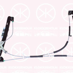 Window Regulator, without electric motor, Electric, Left Front, 51337162163 (BMW)