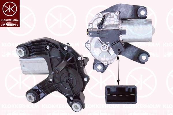 Wiper Motor, Rear, Voltage [V]: 12, 61627036154 (BMW), 67 63 6 932 013 (BMW), 67636932013 (BMW), 6932013 (BMW), 7036154 (BMW)