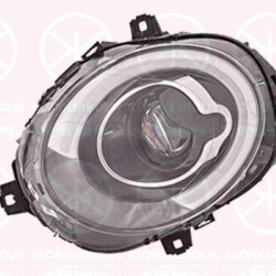 Headlight, Left, Illuminance [lx]: 17.5, LED, Housing Colour: black, without lettering: MINI, Valeo, 63 11 7 448 381 (BMW), 63117448381 (BMW)