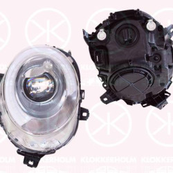 Headlight, Left, Illuminance [lx]: 17.5, LED, Housing Colour: black, without lettering: MINI, Valeo, 63 11 7 383 209 (BMW), 7 383 209 (BMW)