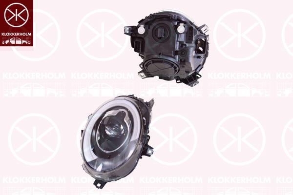 Headlight, Left, Illuminance [lx]: 17.5, LED, for vehicles with dynamic bending light, without lettering: MINI, Valeo, 63 11 7 383 215 (BMW), 7 383 215 (BMW)