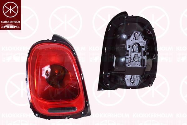 Tail Light Assembly, Left, with bulb holder, P21W, 63217297433 (BMW), 7297433 (BMW)