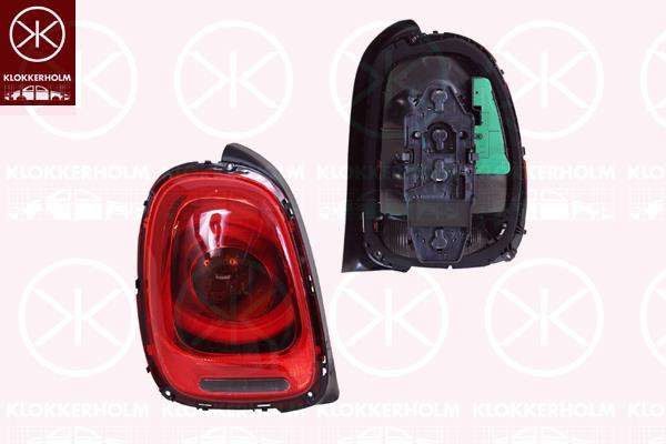 Tail Light Assembly, Left, with bulb holder, LED, P21W, 63217297413 (BMW), 7297413 (BMW)