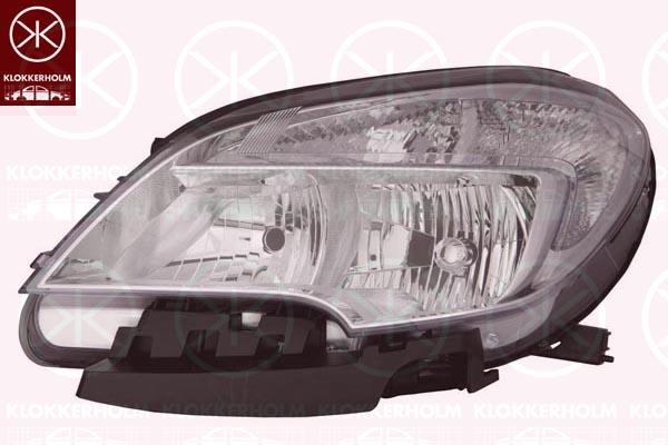 Headlight, Left, H7/HB3, with motor for headlamp levelling, 12 16 722 (OPEL), 1216722 (OPEL), 95095496 (OPEL)