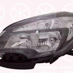 Headlight, Left, Illuminance [lx]: 20, H7/HB3, Housing Colour: black, with motor for headlamp levelling, 42344330 (OPEL), 42435929 (OPEL), 95440411 (OPEL)