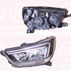 Headlight, Left, H7/HB3, with daytime running light (LED), with motor for headlamp levelling, 42520536 (OPEL), 42527649 (OPEL), 42551992 (OPEL), 42566560 (OPEL), 42589988 (OPEL), 42673058 (OPEL), 42698953 (OPEL)