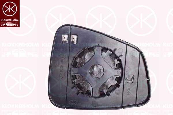 Mirror Glass, exterior mirror, Left, Heatable, Number of pins: 2, Aspherical, 42492871 (OPEL), 42492871 (CHEVROLE)