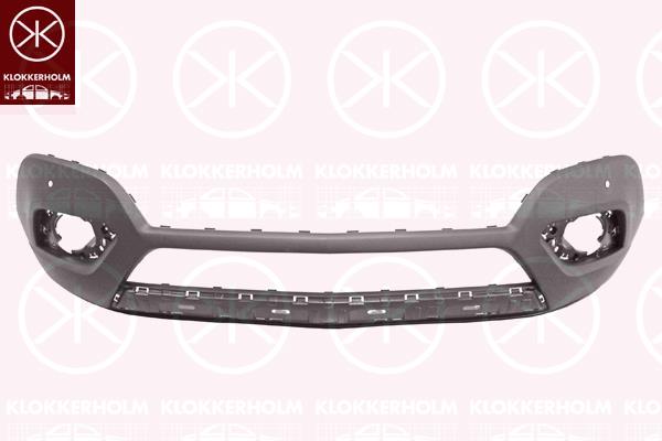 Bumper, with hole(s) for parking assistant system, Front, black, Lower, 14 01 065 (OPEL), 14 01 086 (OPEL), 95299467 (OPEL)