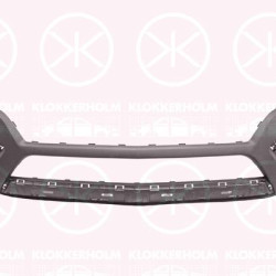 Bumper, with hole(s) for parking assistant system, Front, black, Lower, 14 01 065 (OPEL), 14 01 086 (OPEL), 95299467 (OPEL)