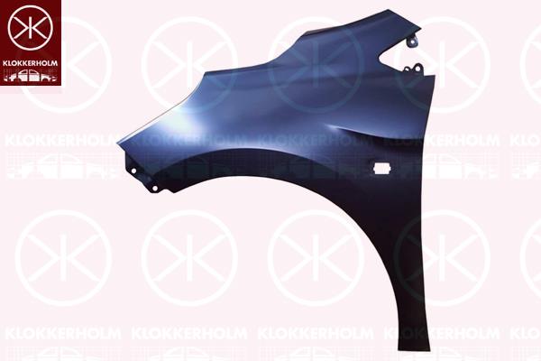 Wing, Left Front, with hole for direction indicator, 42355639 (OPEL), 42695344 (OPEL), 94533437 (OPEL)